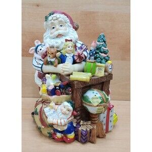 Fitz & Floyd Toyland Santa Musical Figurine Musical Holidays